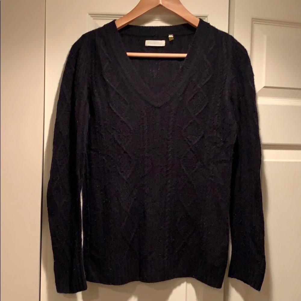 Martin & OSA black cable knit sweater